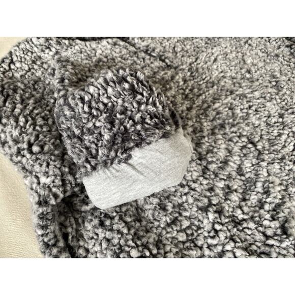 Original Weatherproof Pullover Grey and Black Sherpa Quarterzip XXL - Picture 8 of 10